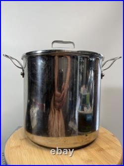 Emeril 8Qt Stainless Steel Stock Copper Core Pot With Glass Lid