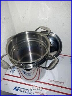 Emeril 8Qt Stockpot With Lid & Stainless Steel Insert Copper Core Used