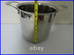 Emeril 8 Qt Stock Pot All Clad Copper Core Stainless Steel & Pasta Pot Insert