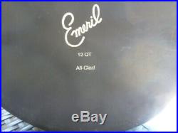 Emeril All Clad 12 Qt Stock Pot Non Stick Stainless Steal LID No Longer Made