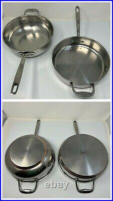 Emeril All Clad Cookware 12 Piece Set Stainless Steel Copper Core with Lids