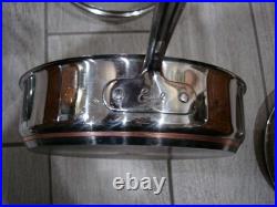 Emeril HEAVY 5-Piece Set 6-Qt Stock Pot, 3Qt Deep Skillet, 2 Qt Saute Pan withLids