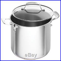 Emeril Lagasse Stainless Steel Copper Core Stock Pot, 8 quart, Silver TAXFREE