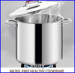 Extra Large Stainless Steel Stock Pot Commercial Grade Healthy Cookware