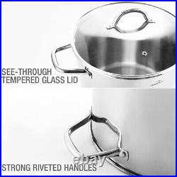 Extra Large Stainless Steel Stock Pot Commercial Grade Healthy Cookware