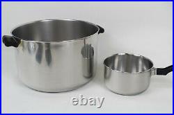 FARBERWARE Vintage Stainless Steel Cookware Pots And Pans Set 7 Pc Set With Lids