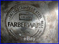 Farberware Classic Stainless Impact Bonded 12-pc Set Skillet Sauce Stock Pot Cup