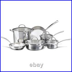 Farberware Millennium Stainless Steel Cookware Professional Pots and Pans 10-Pc