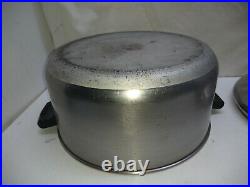 Farberware Stainless Steel Aluminum 6 Qt Stock Pot Bean Dutch Oven Boiler & Lid