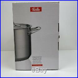 Fissler 24cm Stock Pot 6.8L. Stainless Steel With Stainless Steel Lid. BNIB