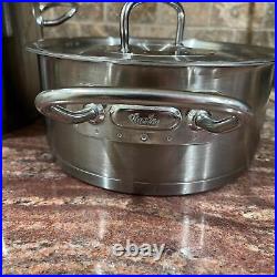 Fissler 8 pc Cookware Stainless Set Profi Stock Pot Frying Pan Cook Star Base