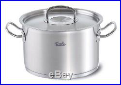 Fissler 9.6qt Original Profi Collection Stainless Steel High Stock Pot with Lid