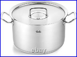 Fissler Original-Profi Collection Stainless Steel Stock Pot with Lid 6.7 Qu
