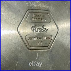 Fissler Solaryme Dot Stock Pot + Lid MCM IAF Stainless Steel Germany 10.5ID IAF