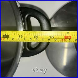 Fissler Solaryme Dot Stock Pot + Lid MCM IAF Stainless Steel Germany 10.5ID IAF