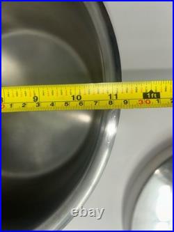 Fissler Solaryme Dot Stock Pot + Lid MCM IAF Stainless Steel Germany 10.5ID IAF