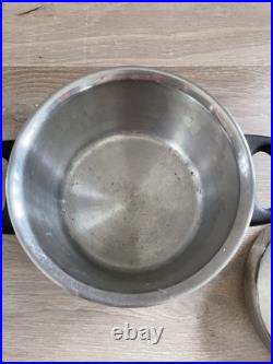 Fissler Vintage MCM solaryme dot Stainless Steel W Germany Pot Set Of 4 with lids