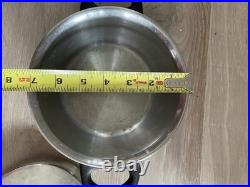 Fissler Vintage MCM solaryme dot Stainless Steel W Germany Pot Set Of 4 with lids