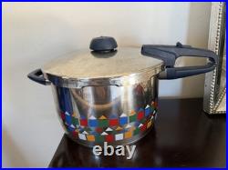 Fissler Vitavic Dot Stock Pot + Lid MCM IAF Stainless Steel Germany 8.0L 4803