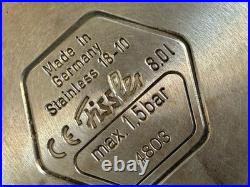 Fissler Vitavic Dot Stock Pot + Lid MCM IAF Stainless Steel Germany 8.0L 4803