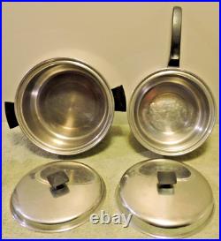 FlavorSeal Cory 18-8 THREE PLY STAINLESS STEEL 10 Piece Set Stock Pot Sauce Pans