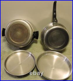 FlavorSeal Cory 18-8 THREE PLY STAINLESS STEEL 10 Piece Set Stock Pot Sauce Pans