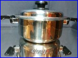 GENTLY USED! Americraft Stainless Steel 4 Qt Stock Pot Waterless With Lid
