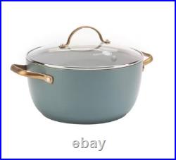 GREENPAN Padova Sky Blue/Dove Grey Ceramic Nonstick 10-Pc Cookware Set-LIMITED