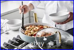 GREENPAN Padova Sky Blue/Dove Grey Ceramic Nonstick 10-Pc Cookware Set-LIMITED