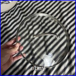 GREENPAN ceramic nonstick stockpot stainless steamer glass lid & sauté pan lid