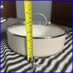 GREENPAN ceramic nonstick stockpot stainless steamer glass lid & sauté pan lid