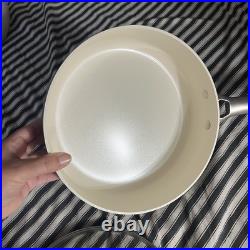 GREENPAN ceramic nonstick stockpot stainless steamer glass lid & sauté pan lid
