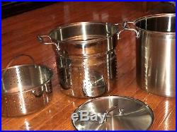 Genuine All Clad 12-quart pasta/stock pot with strainer baskets