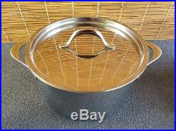 Giada De Laurentiis for Target Bonded Base Stainless Stock Pot Pan with Lid USED