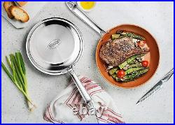 Gotham Steel Pro Chef Stainless 10 PC Non-Stick Titanium Copper Ceramic Cookware