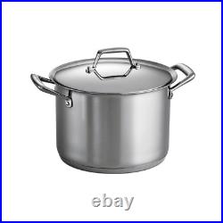 Gourmet Prima 8 Qt. Stainless Steel Stock Pot with Lid
