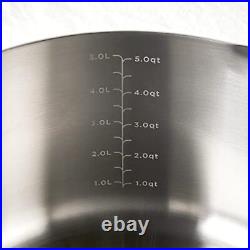 GreenPan X Food 52 Five-Two Essentials Tri-Ply Stainless Steel 6QT Stock Pot