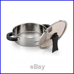 HAPPYCALL 3-Ply Stainless Cookware Saucepan, Stockpot, Deep Stockpot 8pcs SET