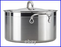 HESTAN PROFESSIONAL PRO-bond Gorgeous Stainless Steel Stockpot with Lid, 8-Quart