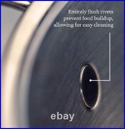 HESTAN PROFESSIONAL PRO-bond Gorgeous Stainless Steel Stockpot with Lid, 8-Quart