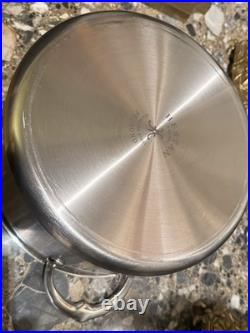 HESTAN PROFESSIONAL PRO-bond Gorgeous Stainless Steel Stockpot with Lid, 8-Quart