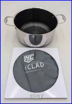 HEXCLAD Non-Stick 8 QUART STOCK POT Pan with Lid- New