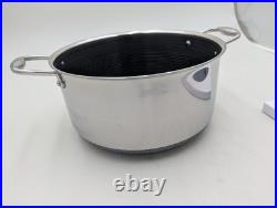 HEXCLAD Non-Stick 8 QUART STOCK POT Pan with Lid- New