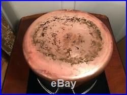 HUGE 16 QT Vintage Revere-Ware Copper Bottom Stainless Steel Stock Pot & Lid USA