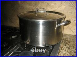 HUGE! Heavy Vintage Carrollton Stainless Steel Stock pot. Possibly Military Issue