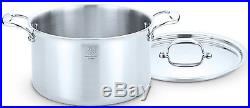 Hammer Stahl Dutch Oven 8 Quart 7-Ply T304 Stainless Steel Stock Pot & Cover USA