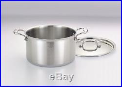 Hammer Stahl Dutch Oven 8 Quart 7-Ply T304 Stainless Steel Stock Pot & Cover USA