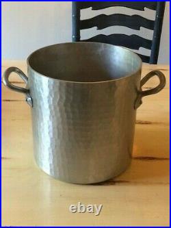 Hammered Stainless Steel 10 qt Stock Pot Made in France Heavy & Thick