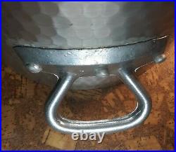 Hammered Stainless Steel 12 qt Stock Pot Made in France Heavy & Thick with LID