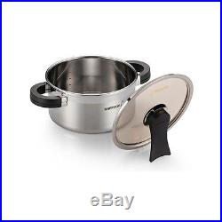 HappyCall 3-PLY STAINLESS STEEL Pot 8pcs Set (4 Pot+4 Lid), Saucepan, Stockpot